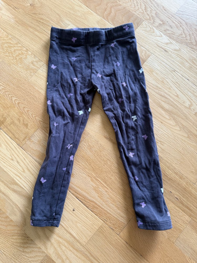 HM leggings fiðrildi st. 92