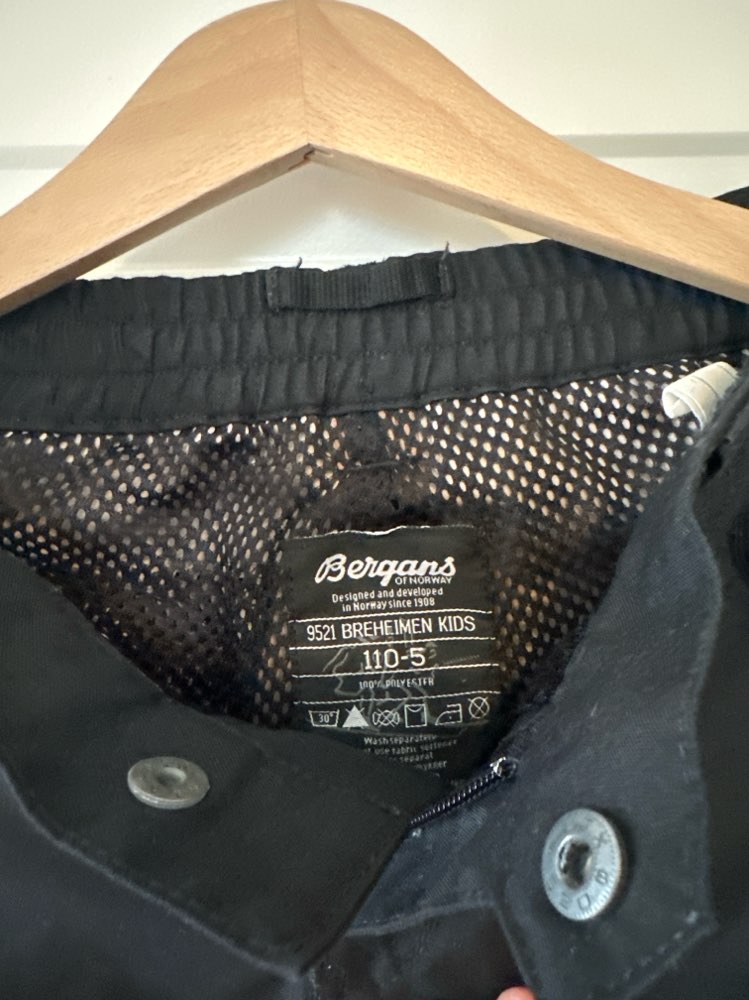 Bergans tur/overtreksbukse 5ÅR