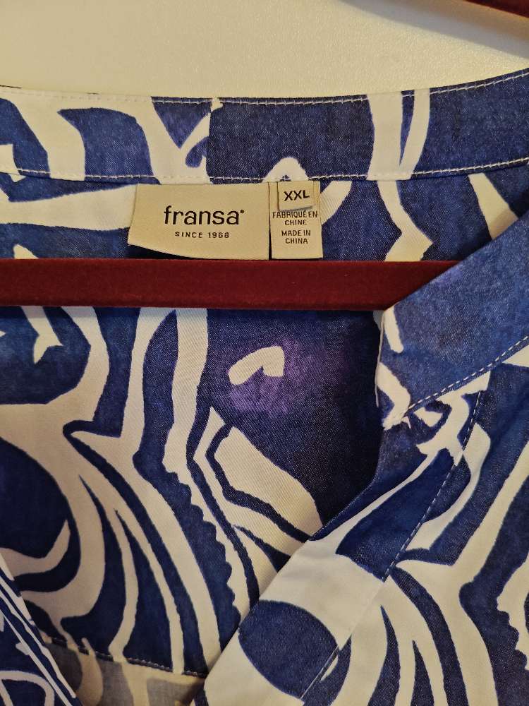 Fransa sinivalk. paita Uusi! Koko XXL