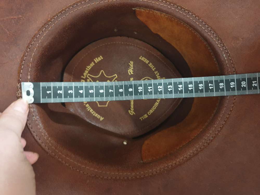 Aito cowboy nahka hattu pieni
