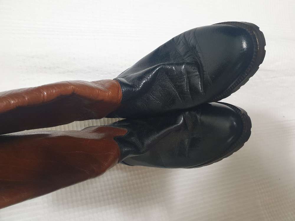 Vintage saappaat nahka 36 37