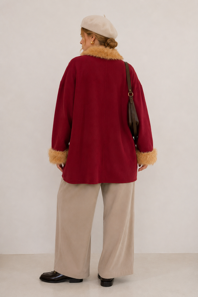 Vintage Devernois Paris Wool Coatigan