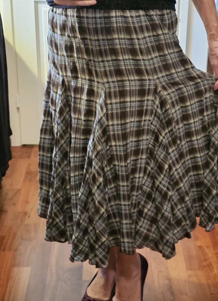Ruudullinen hame, koko 40