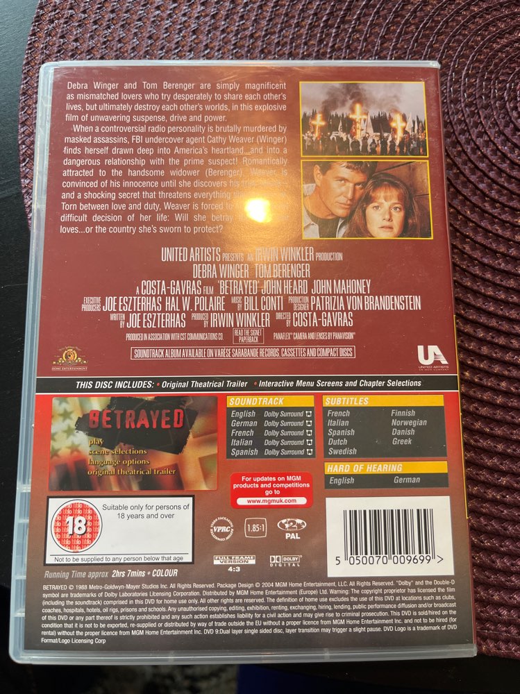 Betrayed/DVD