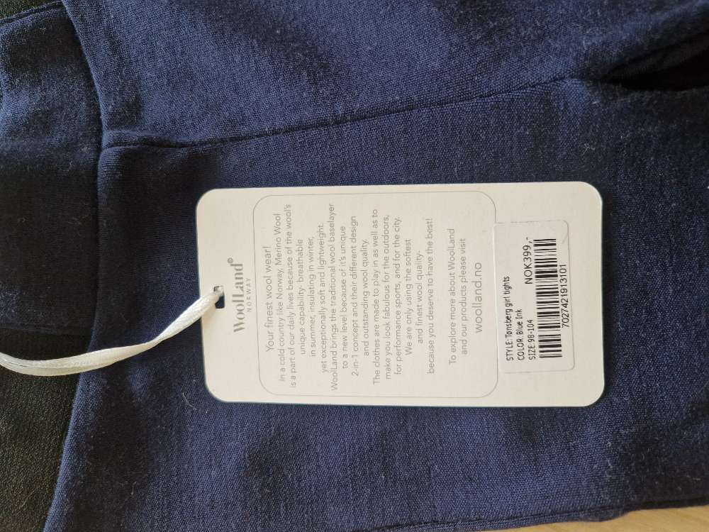 Str98/104 woolland tights ubrukt
