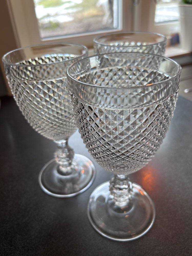 Plastglass på stett, 3 stk