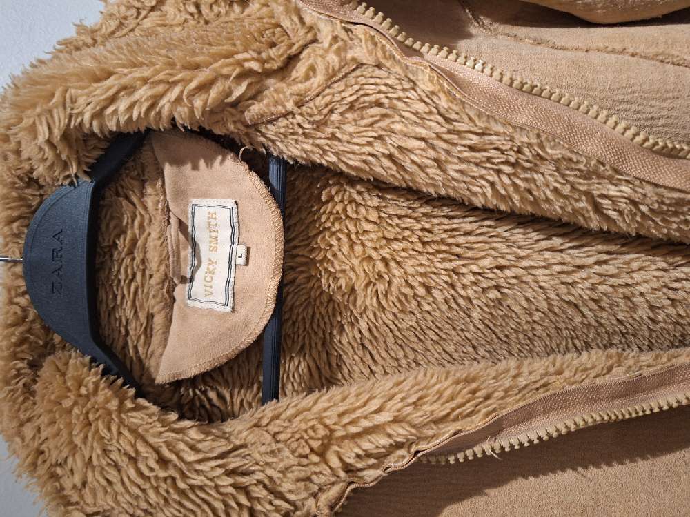 Jakki ljósbrúnn rúskinns L