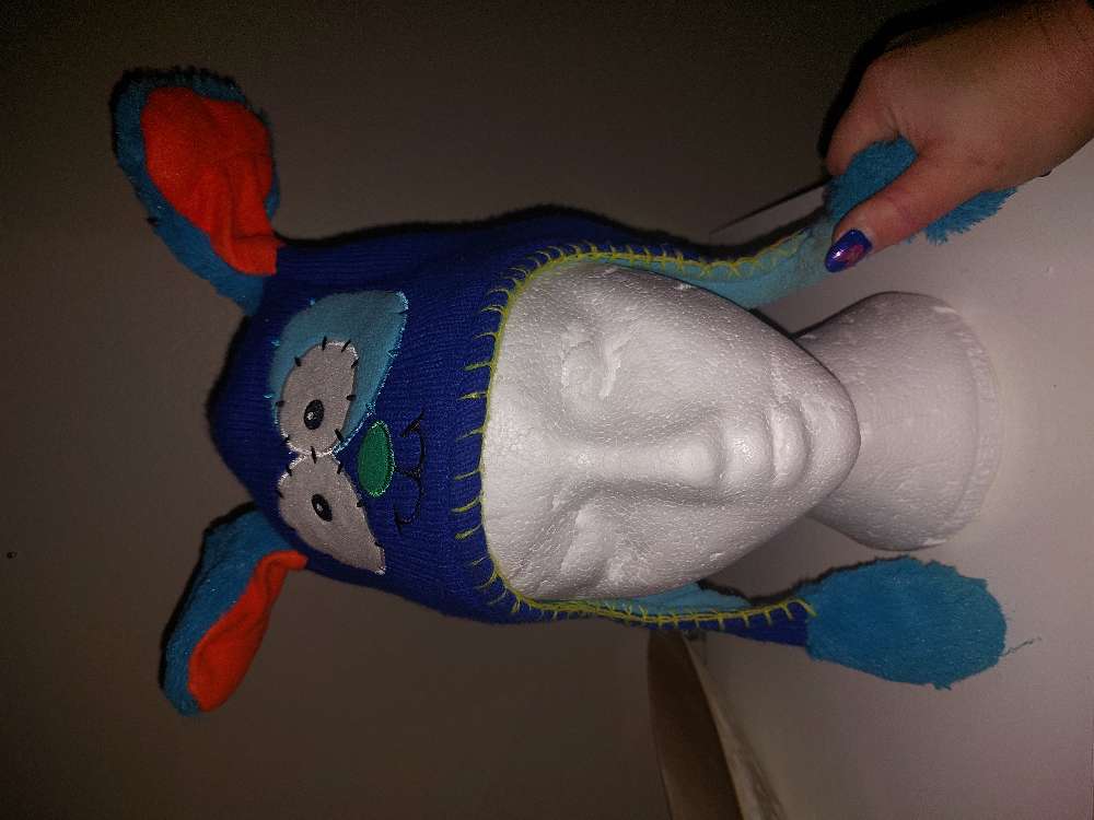 Barnahúfa með pumpu