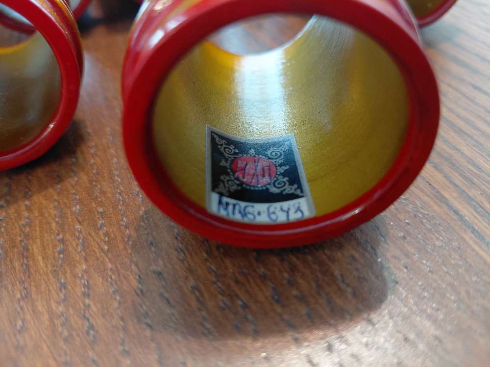 Puiset servettirenkaat, 6 kpl