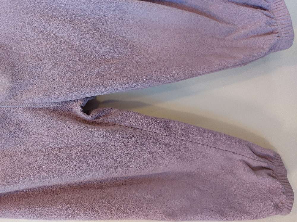 Flíssett st 92 buxur/peysa fjólublátt