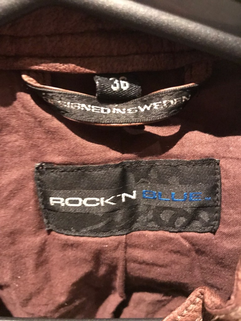 Rock N'Blue - Brun skinnjakke