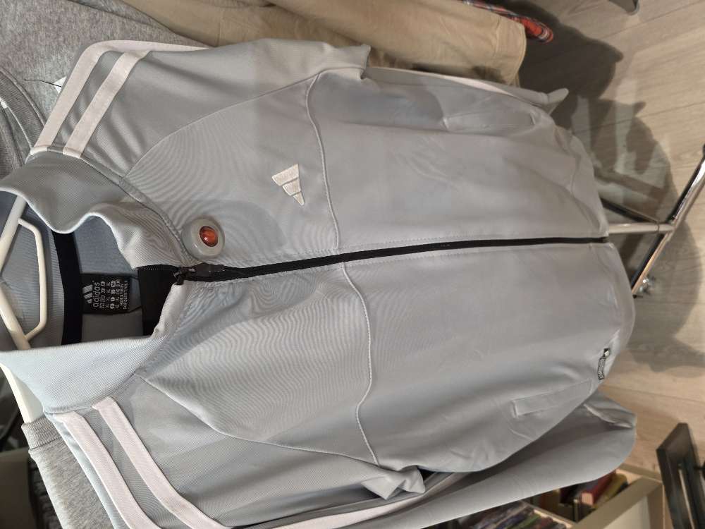 Adidas sport suit light blue and black 