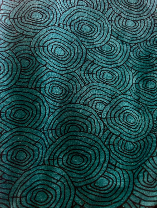 Uusi Kellohelmamekko, Petroli/musta, M