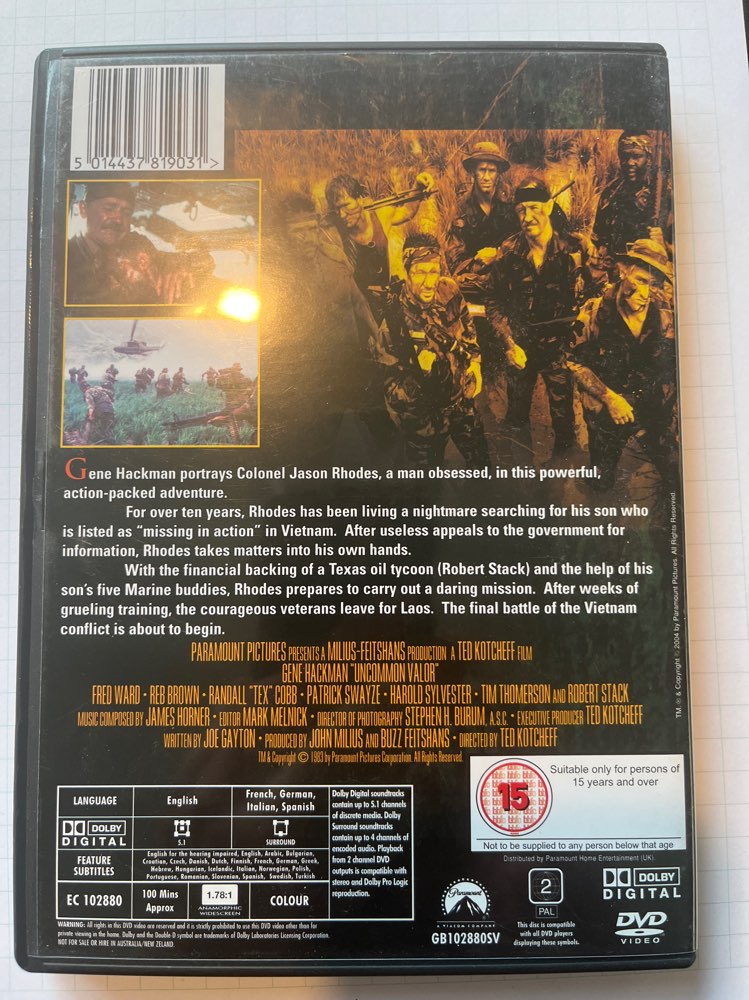 Uncommon Valor/DVD