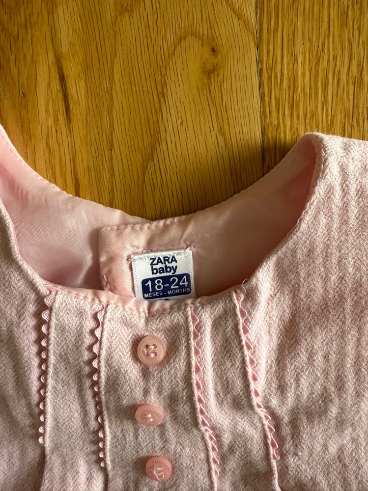Zara bleikur kjóll 18-24 mán