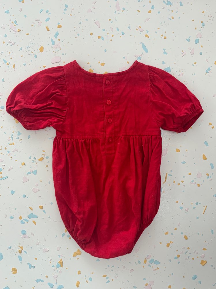 Size 0 Romper - Red