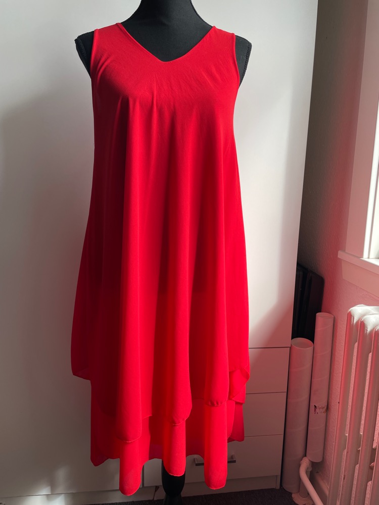 Rød kjole str S