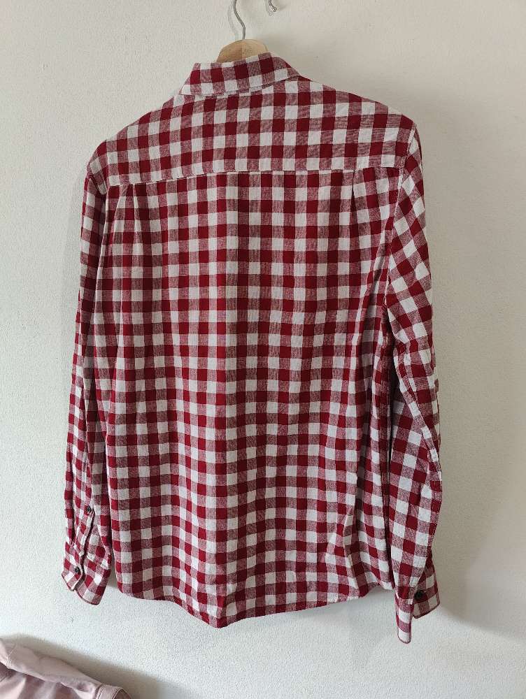 Miesten punainen ruutu paita S