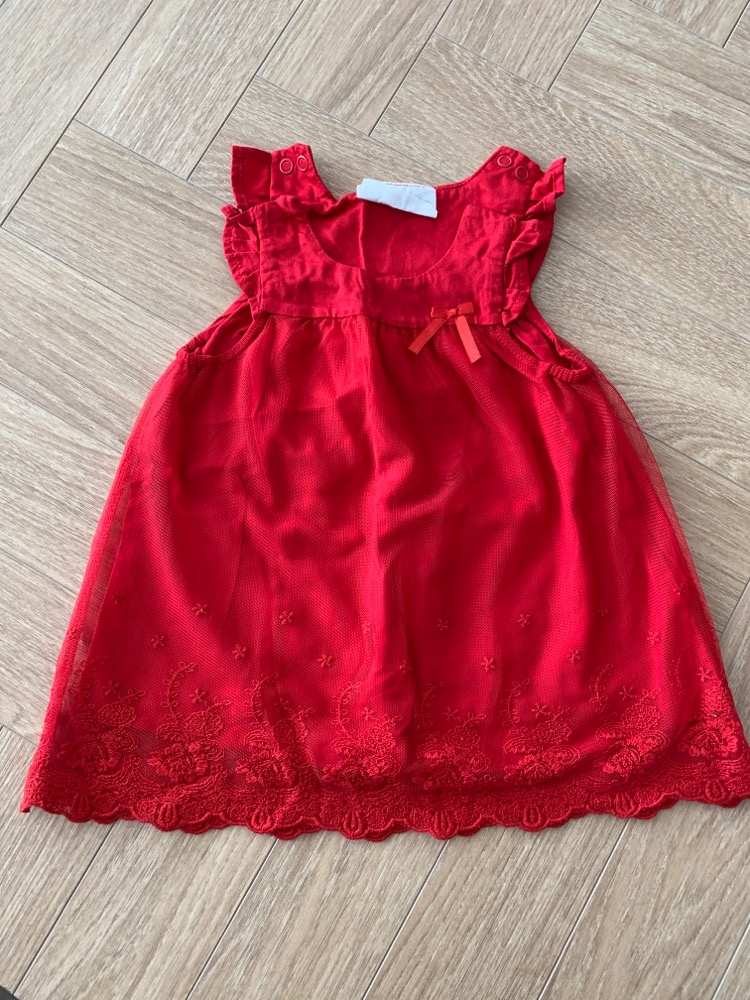 H&M rød kjole str 62