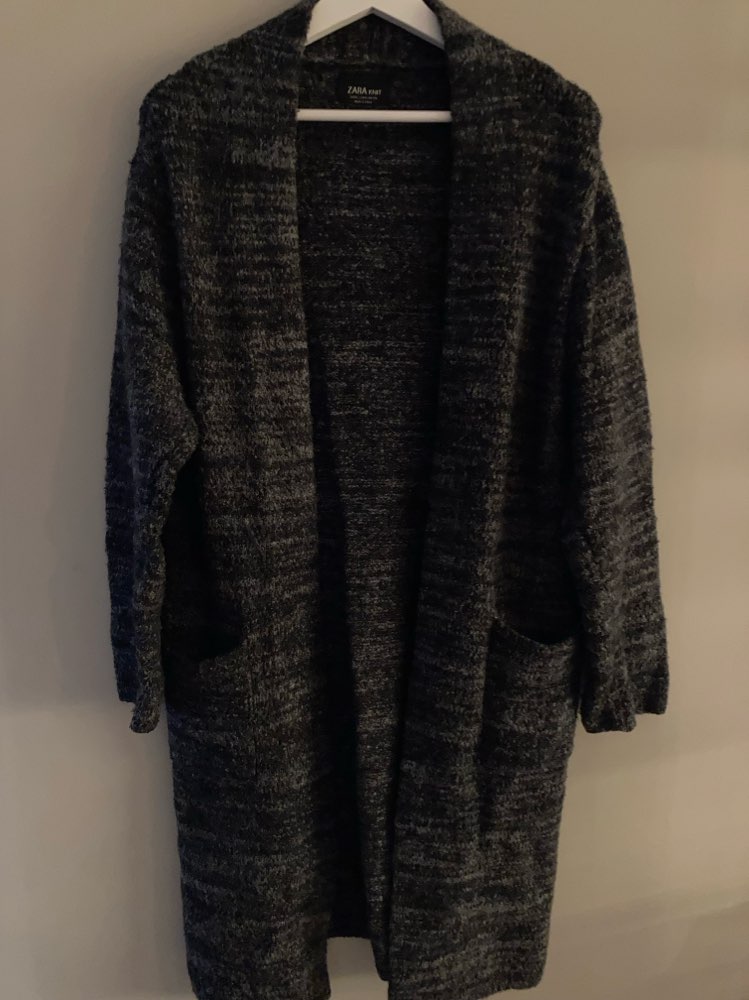 Zara - strikket jakke - sort - str M