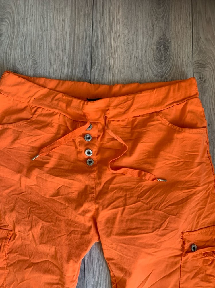 Pepper orange  knebukse Str XL