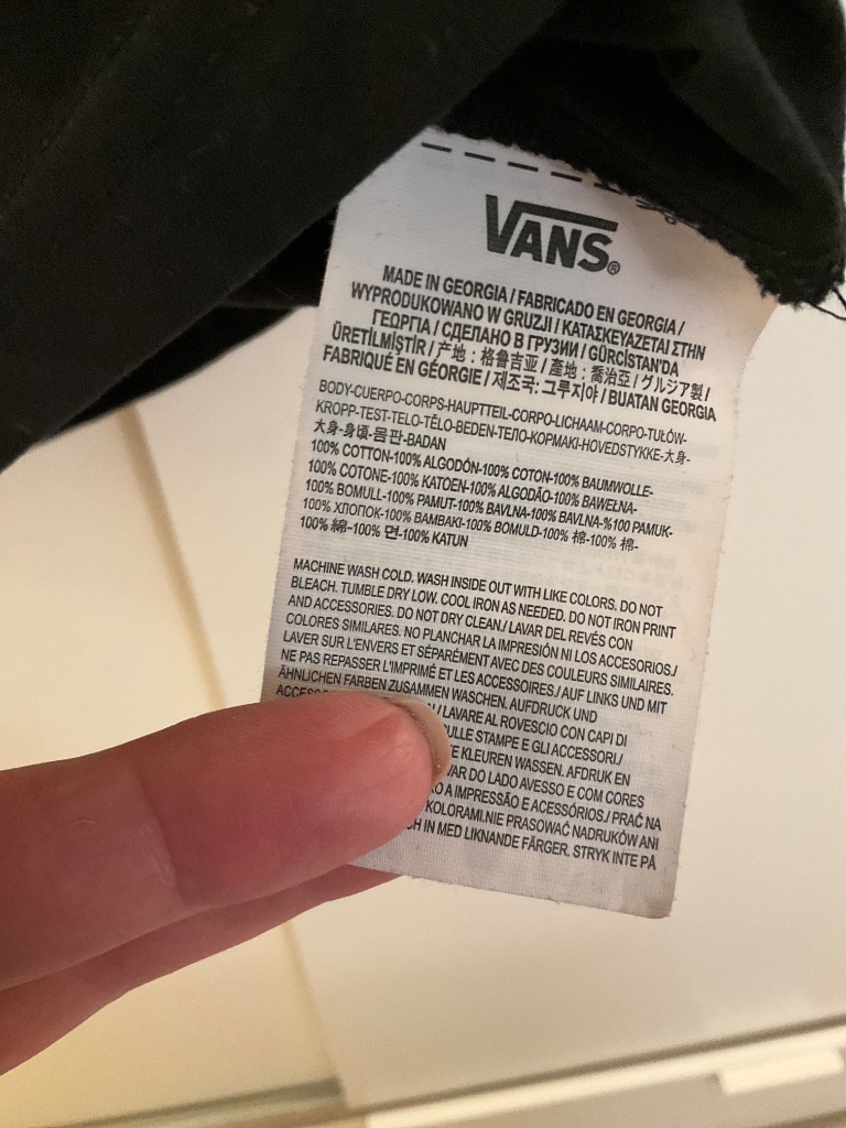 Vansin käyttämätön t-paita koko S