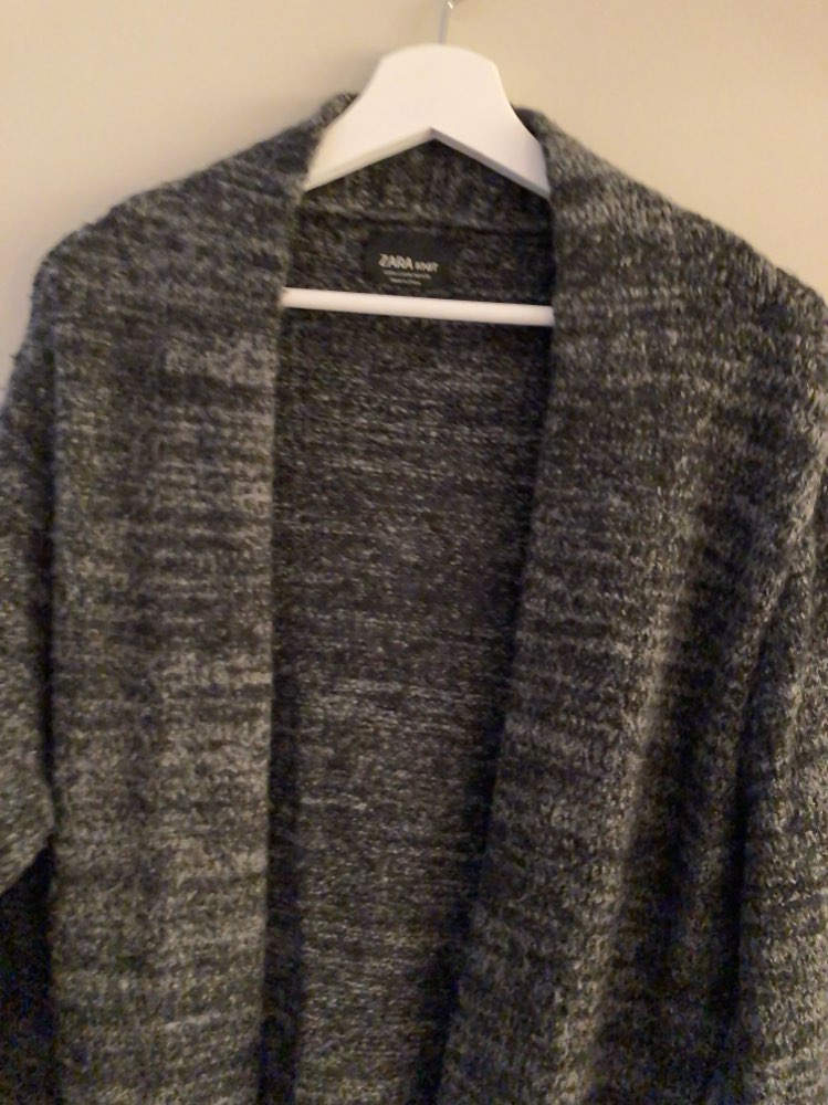 Zara - strikket jakke - sort - str M