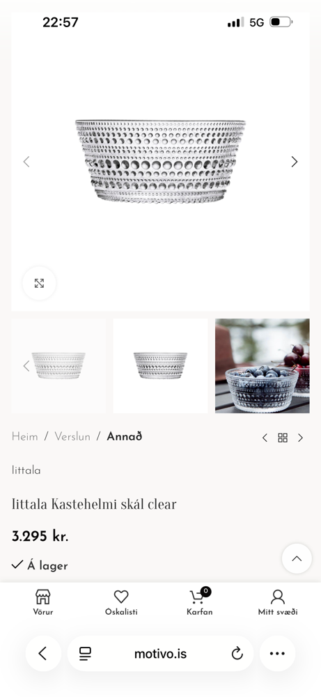 Iittala skál