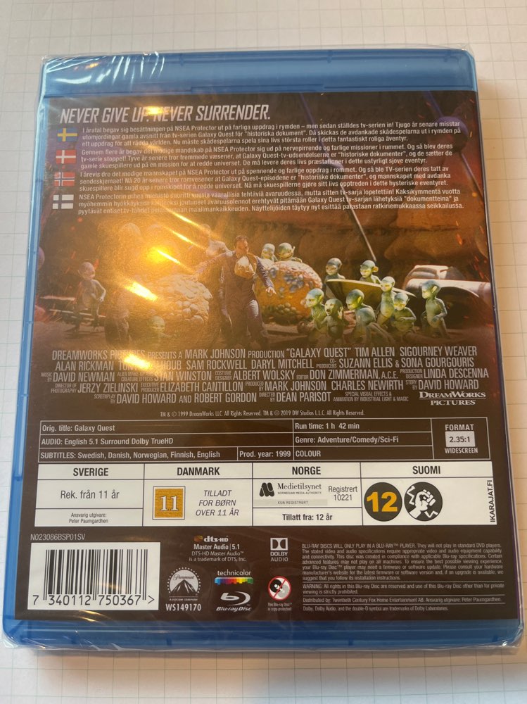 GalaxyQuest/Blu-Ray/muoveissa