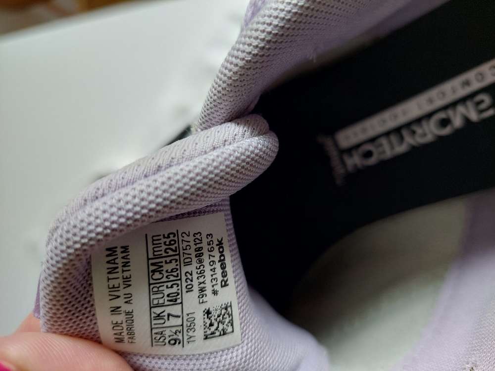 Reebok strigaskór str 40,5 mjúkir