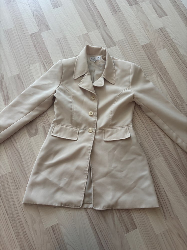 Vintage beige kåpe