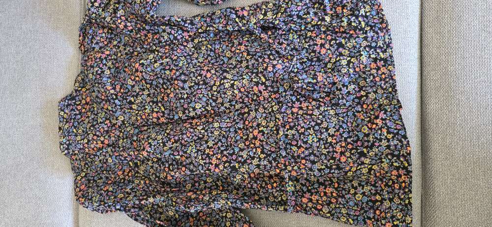 Bluse, 40, blomstret