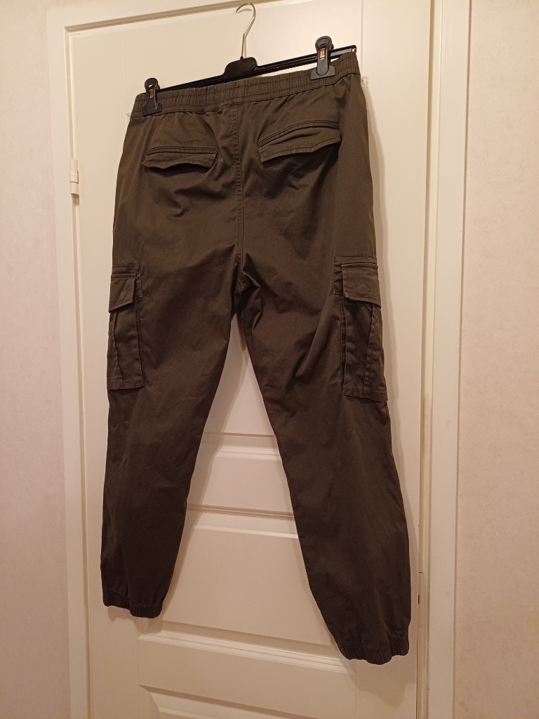 River Island vihreät cargo housut 34S