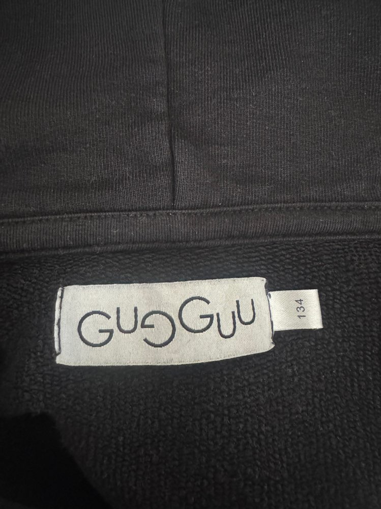 Musta, Gugguu huppari, 134 cm