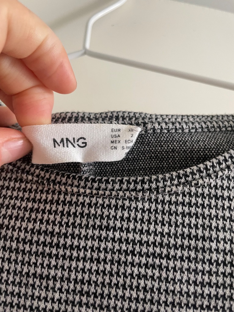 Harmaa mango mekko, XS
