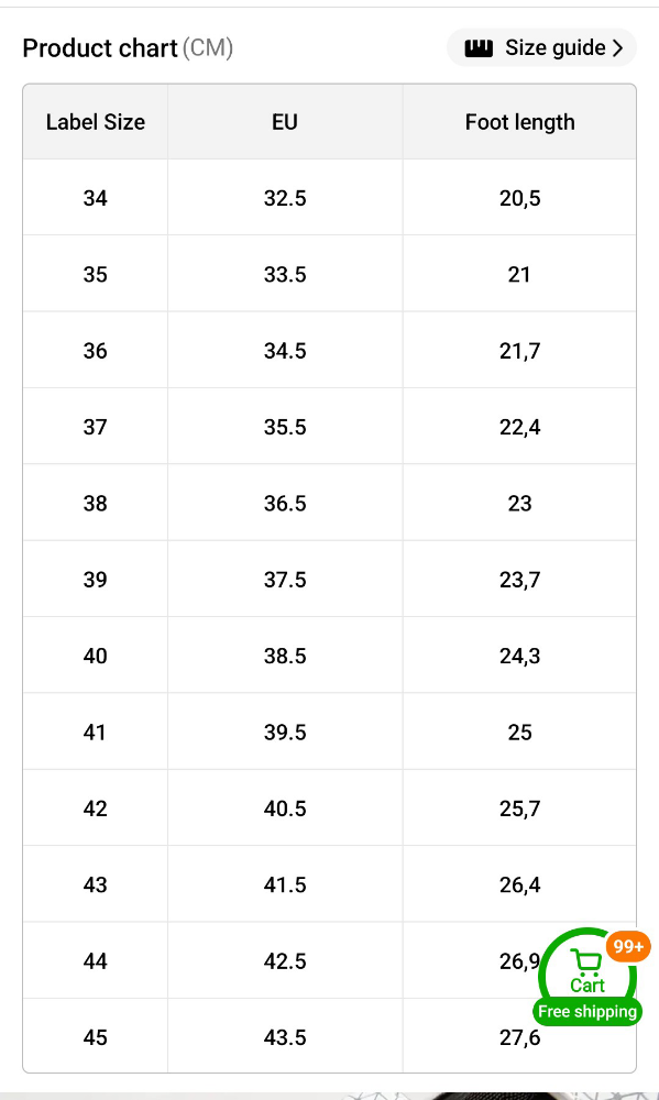 Klifurskór St 37. Passa fyrir St 33-34