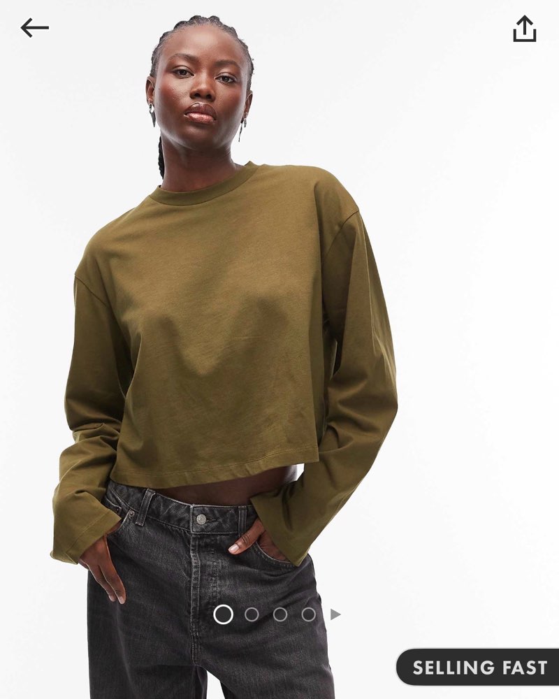 Ónotaður ASOS langerma L