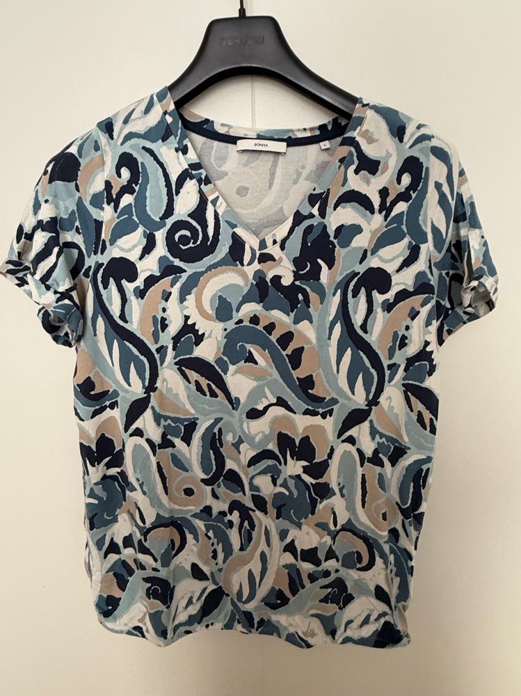 Bonita bolur L v-háls, teygja að neðan