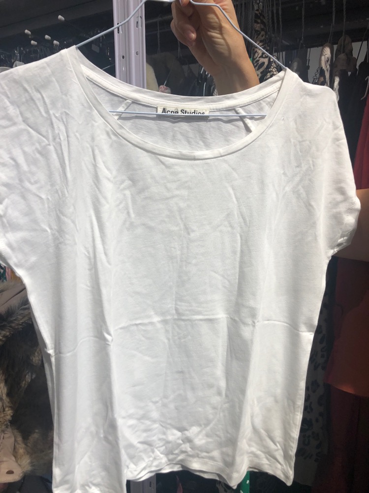 Hvid Acne T-Shirt