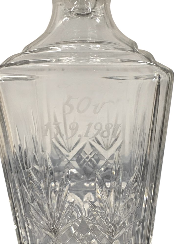 Riihinäen lasi Yrjö karahvi