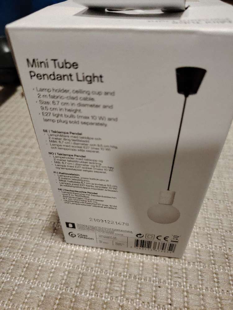 MiniTube Pendant Light, uusi