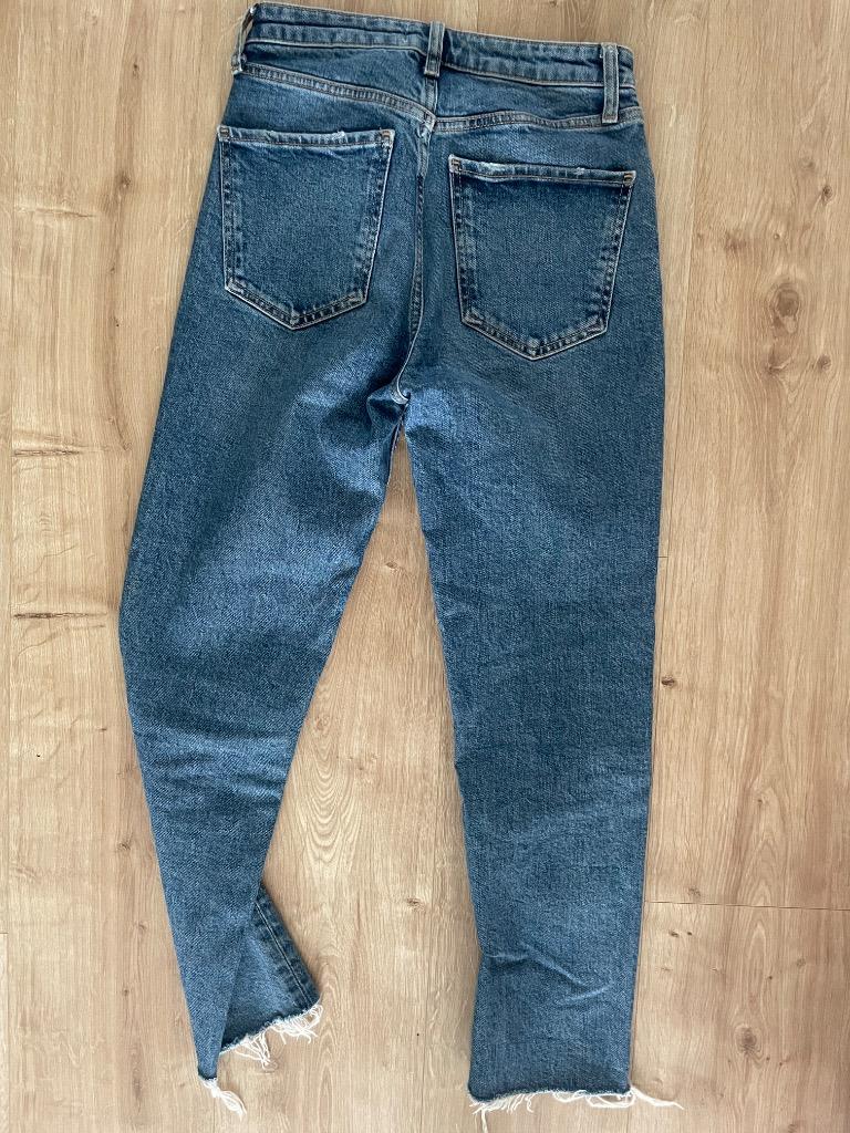 Siniset hiukan revityt Zara farkut, 34