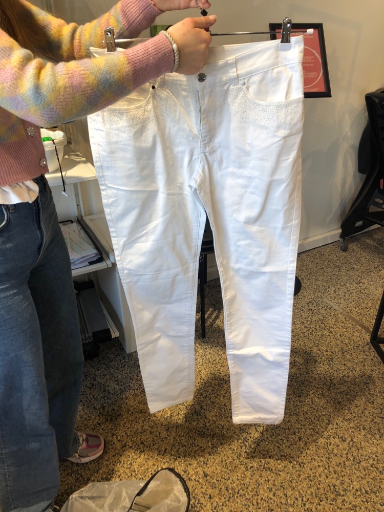 Hvide Armani jeans