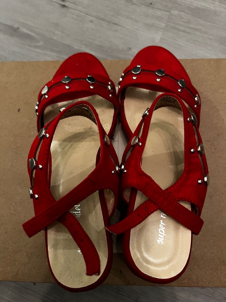 Beautiful red female shoes