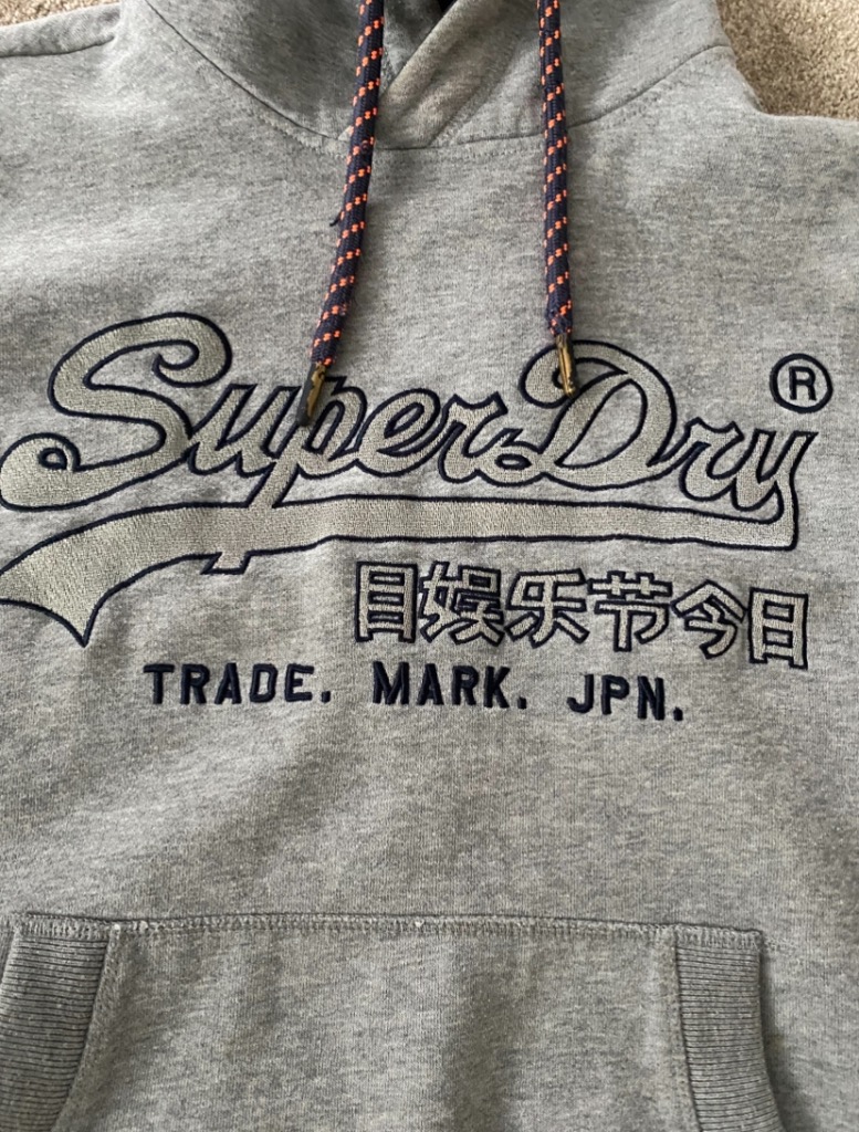 Super Dry, harmaa, koko M