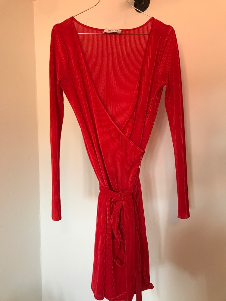 Rød Devier kjole str. xs