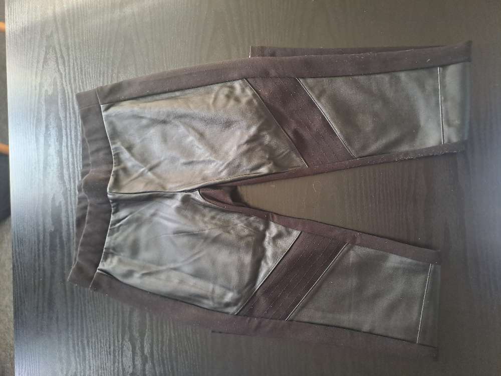 Svartar leður leggings