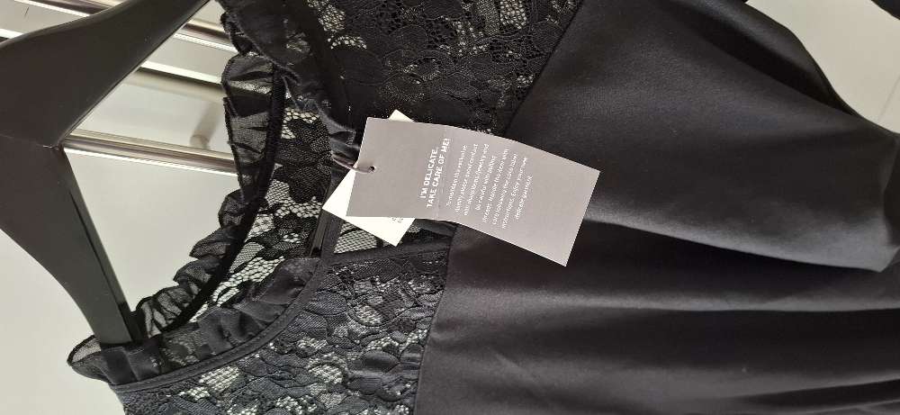 Kaffe st. M nýr india kjóll svartur