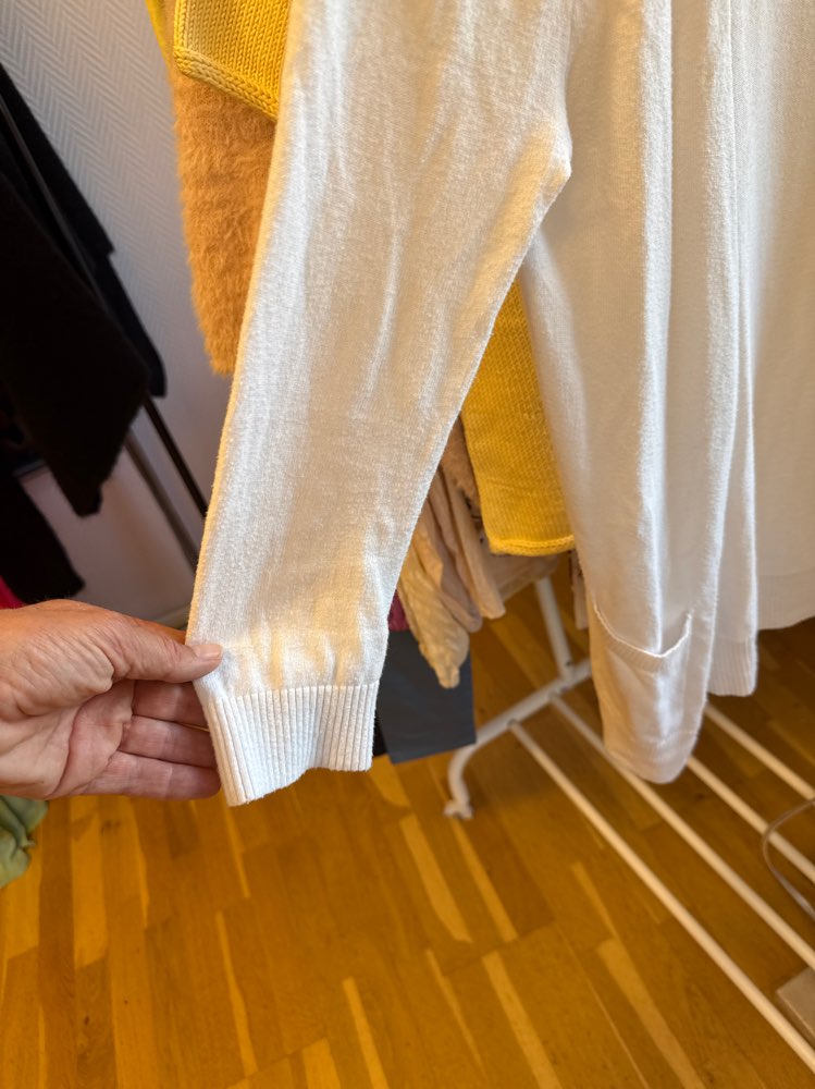 Abercrombi lang cardigan hvit