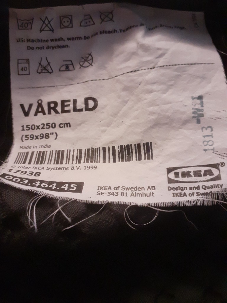 Vareld rúmteppi 150x250